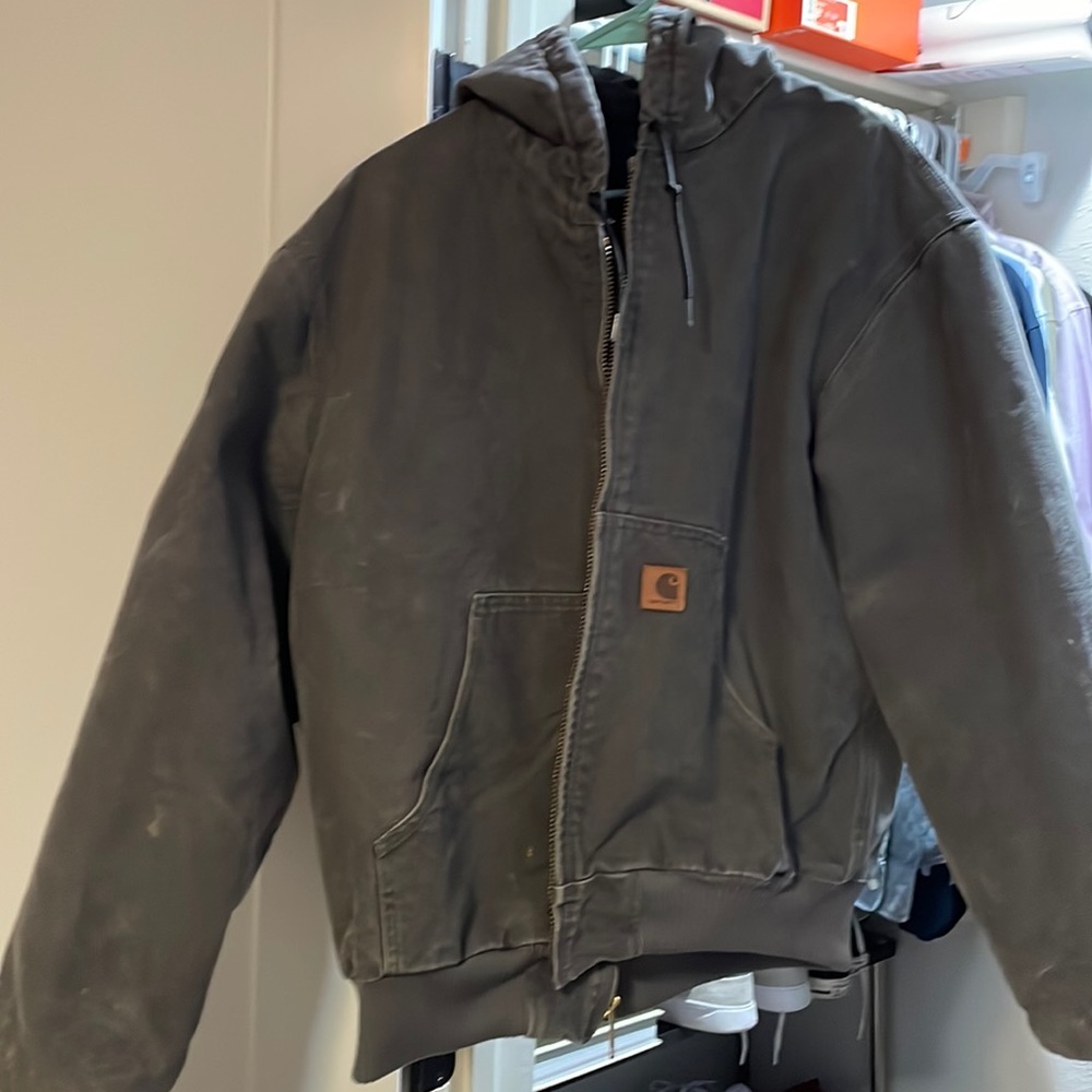 Vintage Charcoal Carhartt zip-up Jacket